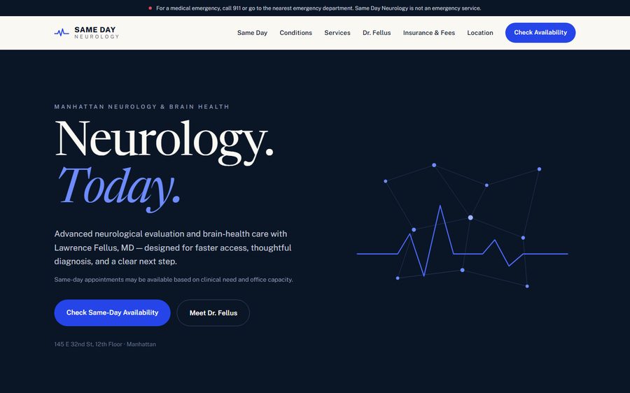 Same Day Neurology — Midtown Manhattan